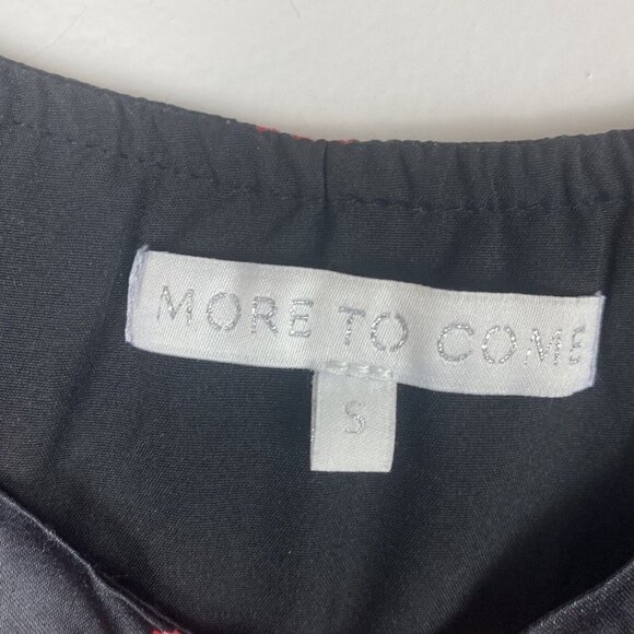 Revolve More to Come Women's Floral Rose Printed Crop Top Size S Peasant Puff - Picture 5 of 10